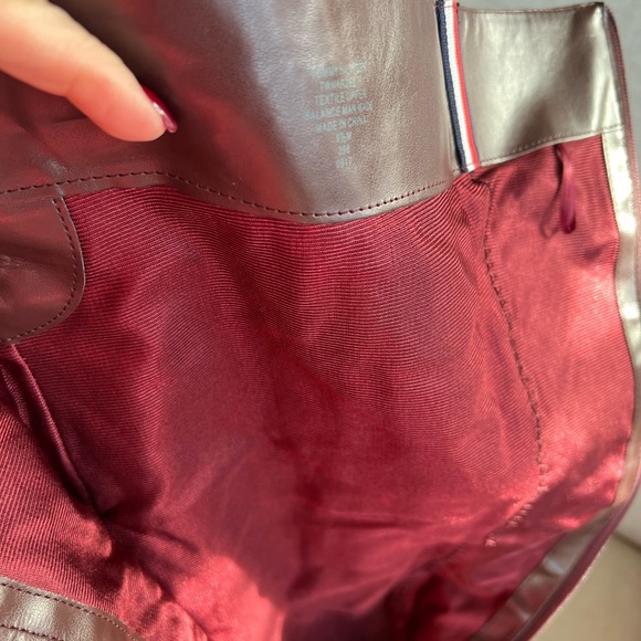 Tommy Hilfiger Faux Suede Maroon over the knee Boots size 10 - Picture 5 of 12
